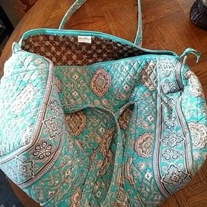 Vera Bradley duffel with storage pouch